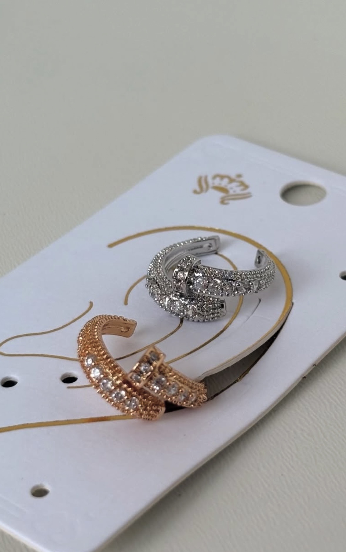 Piercing Fake Duplo Cravejado Lux